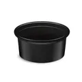 Dresszinges tál fekete átmérő 70mm 80ml (PP) [50 db]