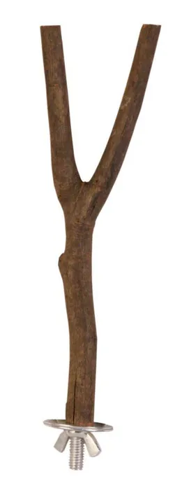 Termék főképe Dřevěné bidýlko Y s kovovým úchytem do klece 20cm/15mm