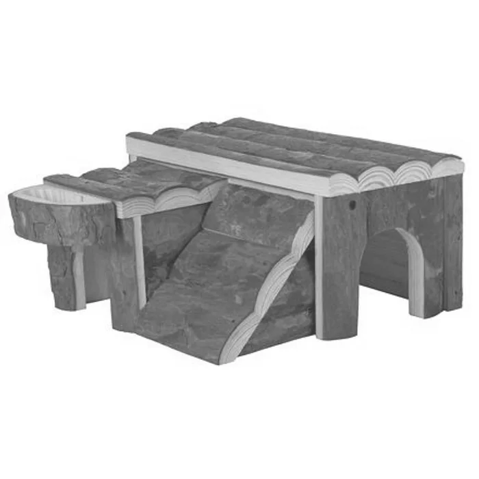 Termék főképe Dřevěný domek LUKA pro křečka 14x7x14cm TRIXIE