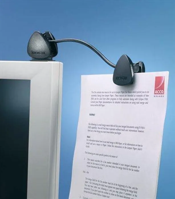 Termék főképe Držák dokumentů, na monitor, KENSINGTON "FlexClip"