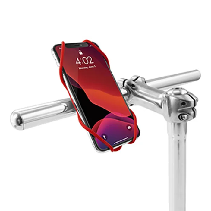 Termék főképe Držák mobilu Bone Bike Tie 3, na kolo, nastavitelná velikost, červený, 5.8-7.2