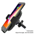 Mobiltelefon tartó az autóban, vezeték nélküli töltéssel, motortartóval, mozgásérzékelővel, Qi, fekete