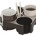 Következő termékkép Držák na kelímky "Coffee break", na 4 nápoje, hliník, ALBA