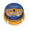 DVD-R 4,7 GB, 16x, AZO, szó szerinti, 25 torta