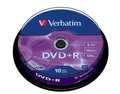 DVD+R 4,7 GB, 16x, AZO, szó szerinti, 10 torta