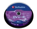DVD+R 4,7 GB, 16x, AZO, szó szerinti, 10 torta