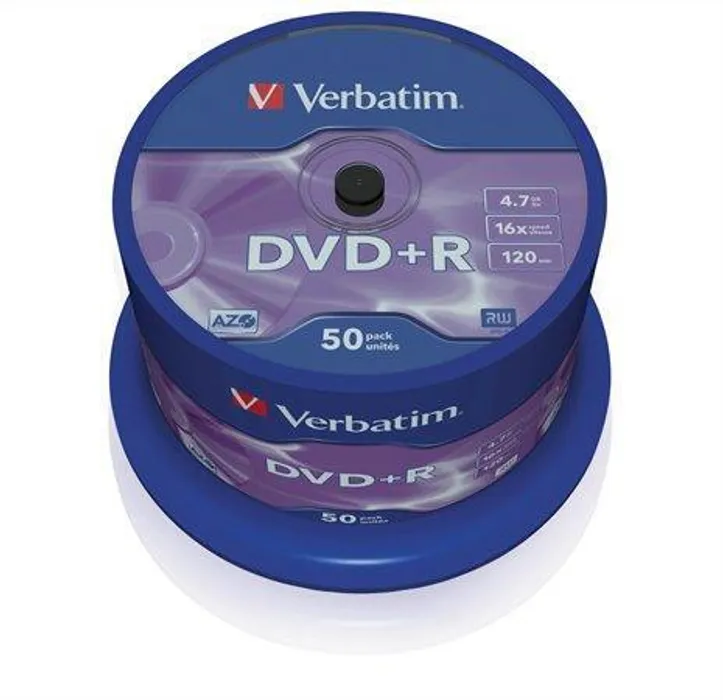 Termék főképe DVD+R 4,7GB, 16x, AZO, Verbatim, 50-cake