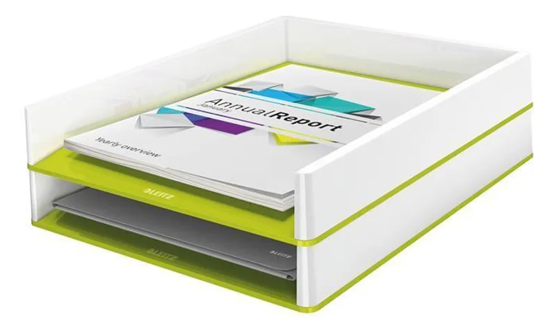 Termék főképe Dvoubarevný odkladač “Wow”, zelená, plast, LEITZ