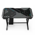 E-Blue játékasztal EGT574BK, 113 cm x 59,5 cm, 74-86,8 cm, háttérvilágítással, állítható magasságú