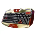 E-BLUE IRON MAN EKM707, US billentyűzet, játék, háttérvilágítású élek vezetékes típusú (USB), arany