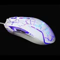 E-Blue Mouse Cobra, 2500 DPI, optikai, 6 tl., 1 kerék, vezetékes USB, fehér-kék, játék, e-bo