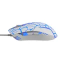 E-Blue Mouse Cobra, 2500 DPI, optikai, 6 tl., 1 kerék, vezetékes USB, fehér-kék, játék, e-bo