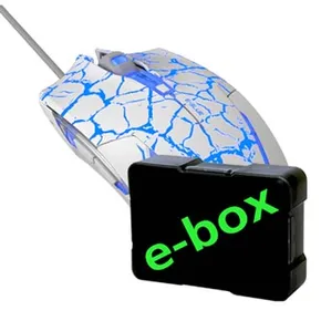 E-Blue Mouse Cobra, 2500 DPI, optikai, 6 tl., 1 kerék, vezetékes USB, fehér-kék, játék, e-bo