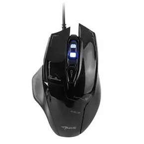 E-Blue Mouse Mazer, 2500 DPI, optikai, 6 tl., 1 kerék, vezetékes USB, fekete, játék