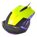 E-Blue Mouse Mazer R, 2400 DPI, optikai, 6 tl., 1 kerék, vezetékes USB, zöld, játék