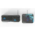 E-BLUE Polygon, Billentyűzet készlet egérrel Cobra II, USA, játék és matrac Mazer Marface S t