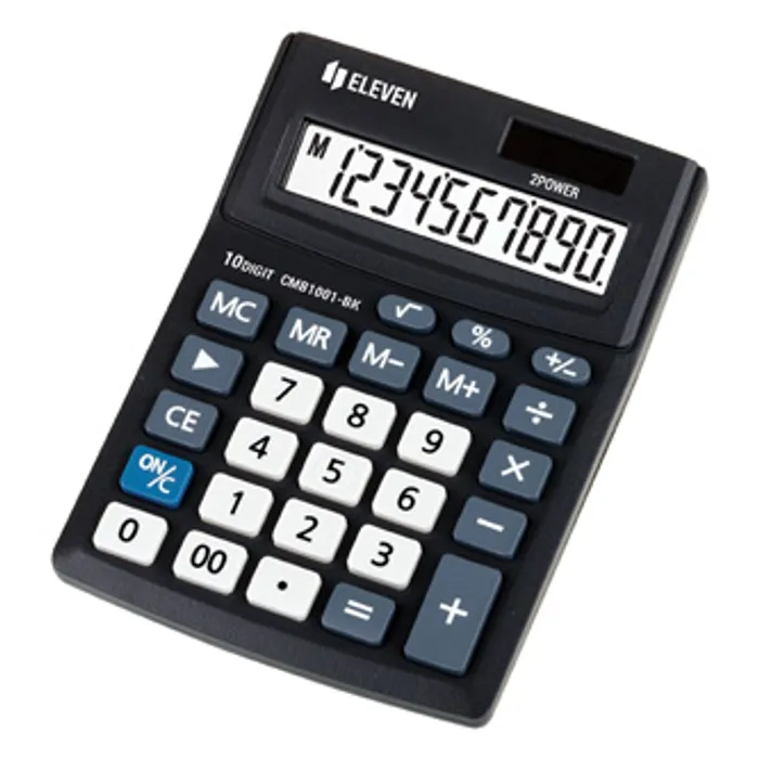 Termék főképe Eleven kalkulačka CMB1001-BK, černá, stolní, desetimístná, duální napá, jení