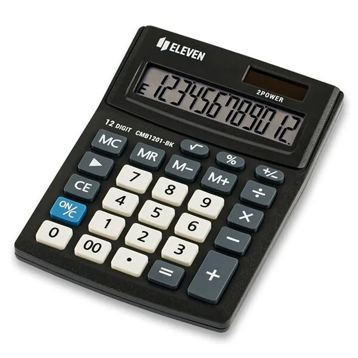 Termék főképe Eleven kalkulačka CMB1201-BK, černá, stolní, dvanáctimístná, duální na, pájení