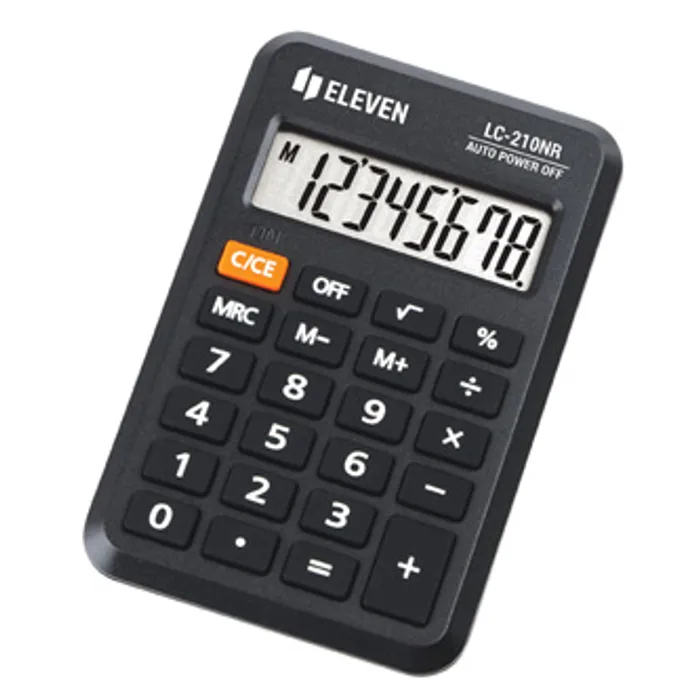 Termék főképe Eleven kalkulačka LC210NR, černá, kapesní, osmimístná