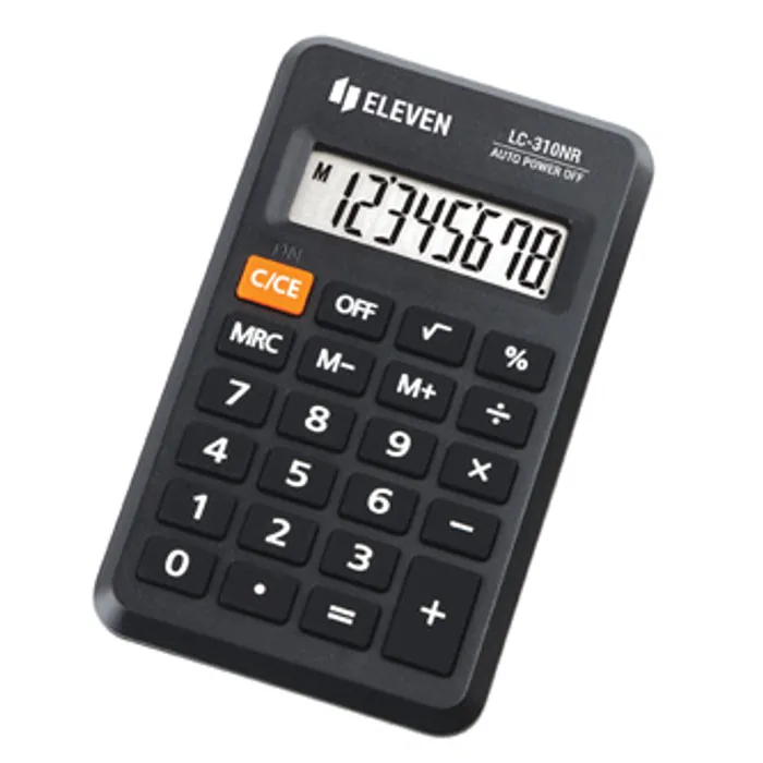 Termék főképe Eleven kalkulačka LC310NR, černá, kapesní, osmimístná