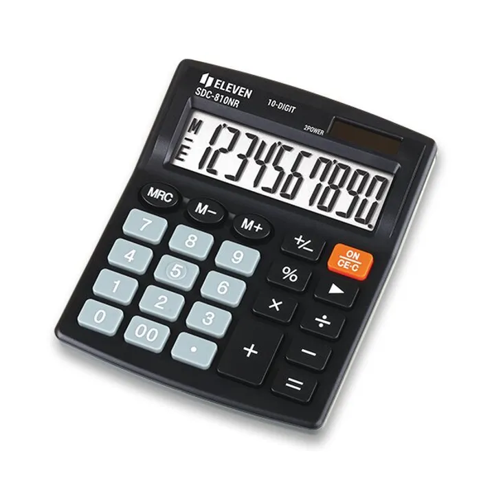 Termék főképe Eleven kalkulačka SDC810NR, černá, stolní, desetimístná, duální napáje, ní