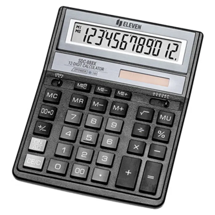 Termék főképe Eleven kalkulačka SDC888XBK, černá, stolní, dvanáctimístná