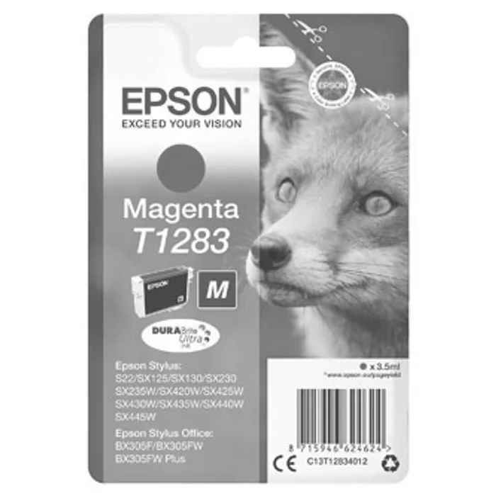 Termék főképe Epson originální ink C13T12834022, T1283, magenta, blistr, 3,5ml, Epson Stylus S22, SX125