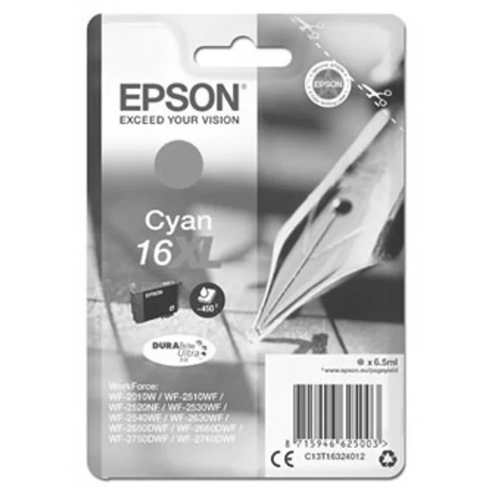 Termék főképe Epson originální ink C13T16324012, T163240, 16XL, cyan, 6.5ml, Epson WorkForce WF-2540WF,
