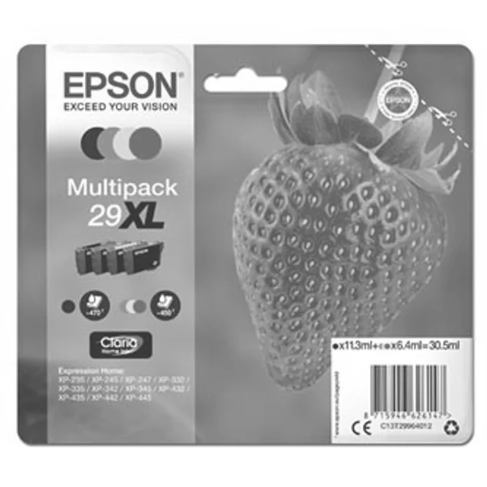 Termék főképe Epson originální ink C13T29964012, T29XL, CMYK, 11,3/3x6,4ml, Epson Expression Home XP-23