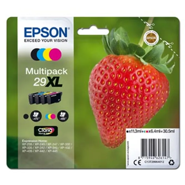 Termék főképe Epson originální ink C13T29964012, T29XL, CMYK, 11,3/3x6,4ml, Epson Expression Home XP-23