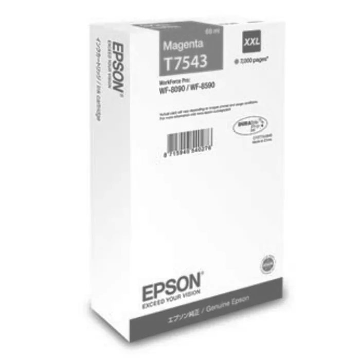 Termék főképe Epson originální ink C13T754340, T7543, XXL, magenta, 69ml, Epson WorkForce Pro WF-8090DW