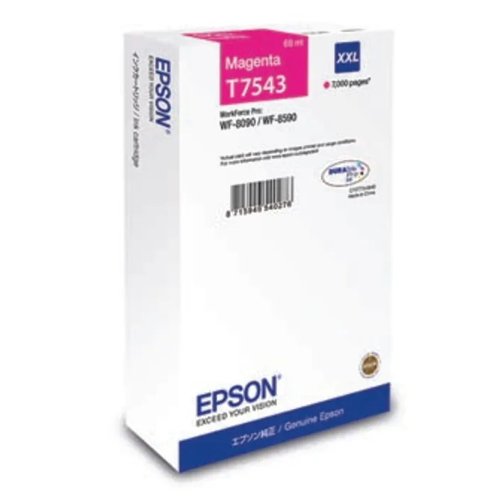 Termék főképe Epson originální ink C13T754340, T7543, XXL, magenta, 69ml, Epson WorkForce Pro WF-8090DW