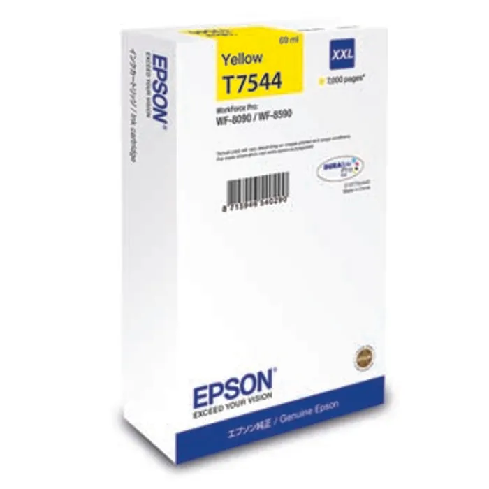 Termék főképe Epson originální ink C13T754440, T7544, XXL, yellow, 69ml, Epson WorkForce Pro WF-8590DWF