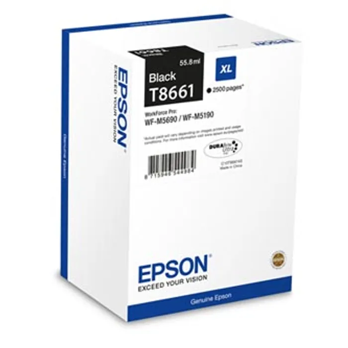 Termék főképe Epson originální ink C13T865140, T8651, XXL, black, 10000str., 221ml, 1ks, Epson WorkForc