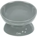 Ergonomikus XXL kerámia tál, emelt, 0,35l/ o 17cm, szürke