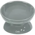 Ergonomikus XXL kerámia tál, emelt, 0,35l/ o 17cm, szürke