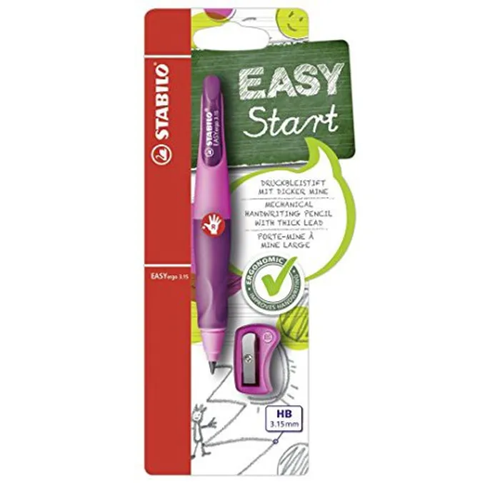 Termék főképe Ergonomická mech. tužka pro praváky - STABILO EASYergo 3.15 růžová/fialová HB+ořezávátko