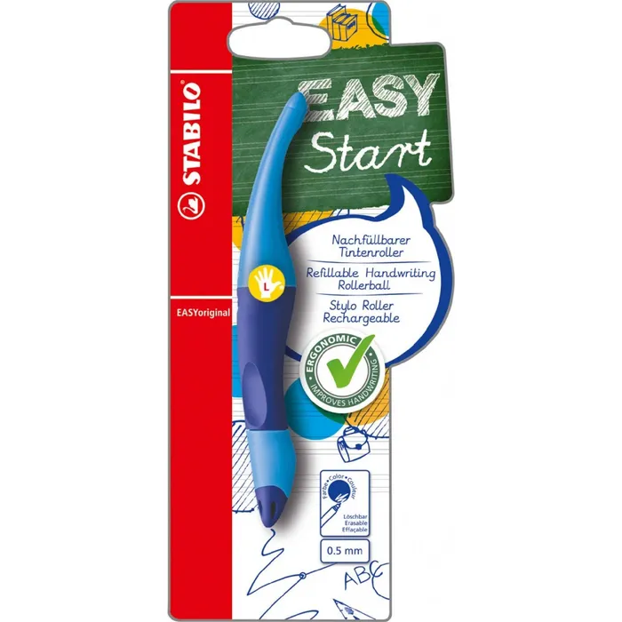 Termék főképe Ergonomický roller pro leváky STABILO EASYoriginal tmavě modrá/světle modrá