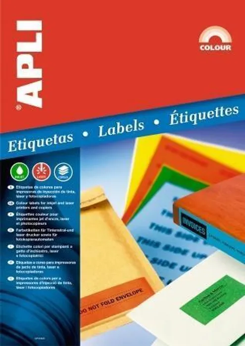 Termék főképe Etiketa, 70 x 37mm, žlutá, 480 ks/bal., APLI