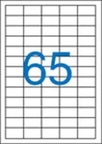 Címke, ILC, 38x21,2 mm, öt soros, 6500 db/csomag, VICTORIA