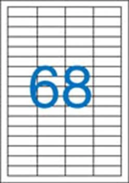 Termék főképe Etiketa, ILC, 48,5x16,9 mm, čtyřřadé, 6800 ks/bal., VICTORIA