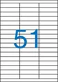 Címke, ILC, 70x16,9 mm, háromsoros, 5100 db/csomag, VICTORIA