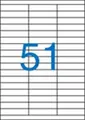 Címke, ILC, 70x16,9 mm, háromsoros, 5100 db/csomag, VICTORIA