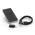 Külső SSD-meghajtó Verbatim USB 3.0 (3.2 Gen 1), 256 GB, Store N Go Secure, 53402 fekete, fehér