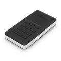 Külső SSD-meghajtó Verbatim USB 3.0 (3.2 Gen 1), 256 GB, Store N Go Secure, 53402 fekete, fehér