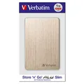 Külső merevlemez, Verbatim, 2,5, 1 TB, Store,n,Go, USB 3.0, 53664, buborékfólia, arany
