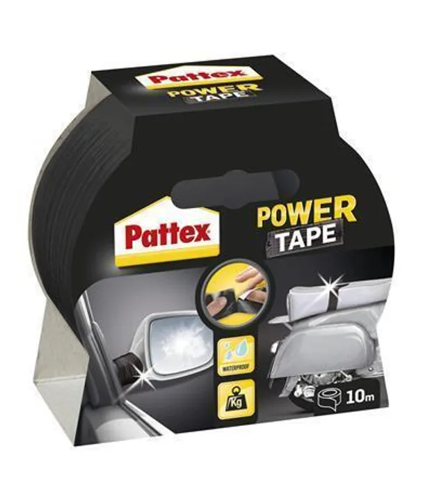 Termék főképe Extra silná lepicí páska pro interiér i exteriér "Pattex Power Tap", černá, 50 mm x 10 m,
