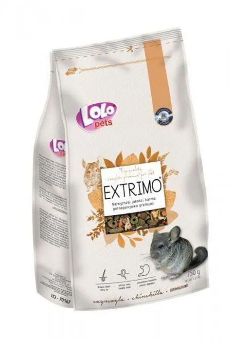 Termék főképe EXTRIMO kompletní krmivo pro činčily v sáčku se zipem 750 g