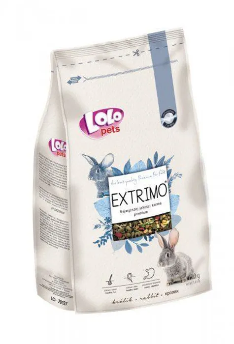 Termék főképe EXTRIMO kompletní krmivo pro králíky v sáčku se zipem 750 g