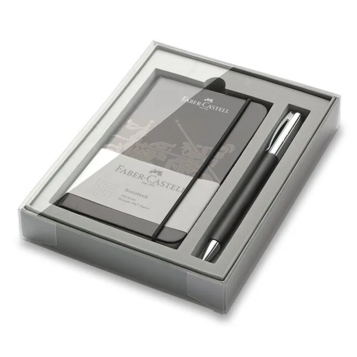 Termék főképe Faber-Castell 149623 Ambition Precious Resin kuličková tužka, dárková kazeta se zápisníkem